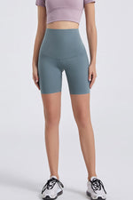 Wide Waistband Sports Shorts - Ladyez