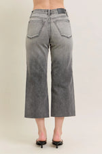 Judy Blue Full Size Wide Leg Capris Jeans Plus Size - Ladyez