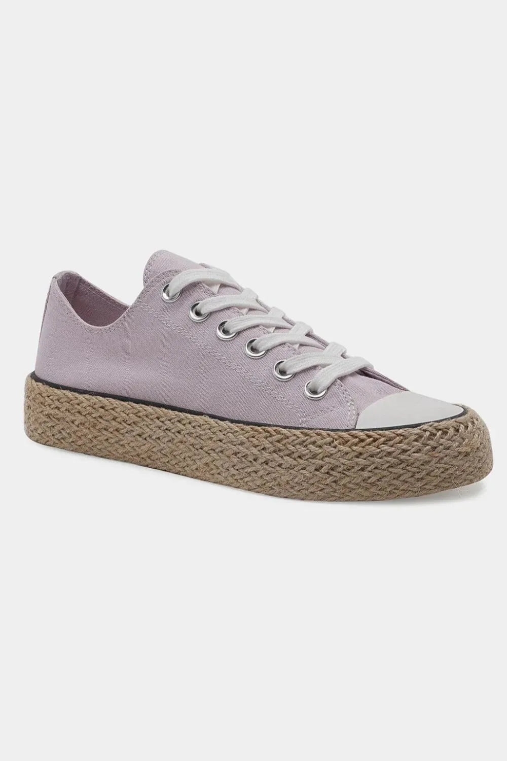 Beast Fashion Lace Up Woven Espadrille Sole Sneakers - Ladyez