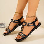 Open Toe Flats Sandals