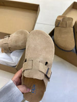 Round Toe Buckle Slip-Ons