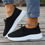 Round Toe Lace Up Sneakers
