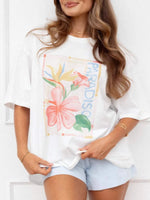 Graphic Round Neck Short Sleeve T-Shirt