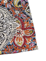 Paisley Print Tie Neck Sleeveless Midi Dress