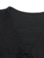 Tie Front V-Neck Blouse