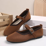 Round Toe Mesh Slip-Ons