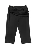 Halter Neck Twist Top and High-Waisted Ruched Capris Set