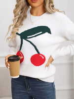 Cherry Round Neck Sweater