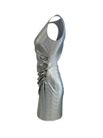 Surplice Sleeveless Bodycon Mini Dress - Ladyez