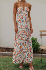 Printed Halter Neck Cami Dress