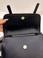 Leather Flap Backpack Bag
