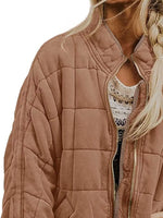 Quilted Zip Up Outerwear