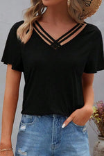 V-Neck Short Sleeve T-Shirt