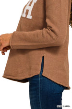 Zenana Beach V Neck Sweater
