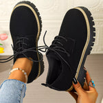 Lace-Up Platform Loafers