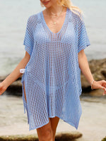 Side Tied V-Neck Cover-Up - Ladyez
