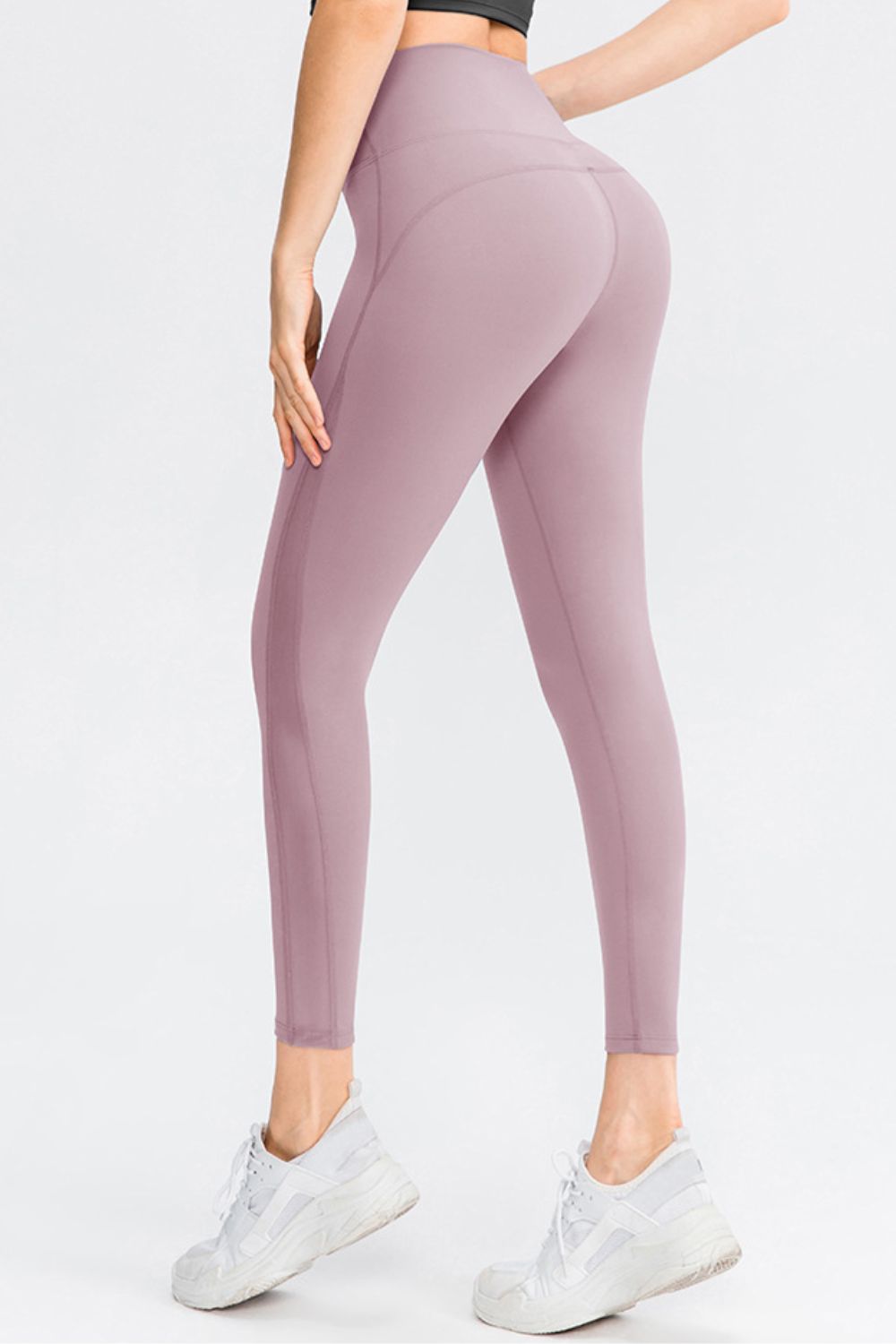 Wide Waistband Slim Fit Long Sports Pants - Ladyez