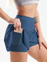 Pocketed High Waist Active Shorts - Ladyez