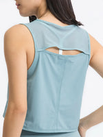 Millennia Round Neck Cropped Active Tank