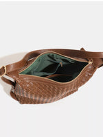 Woven PU Leather Shoulder Bag