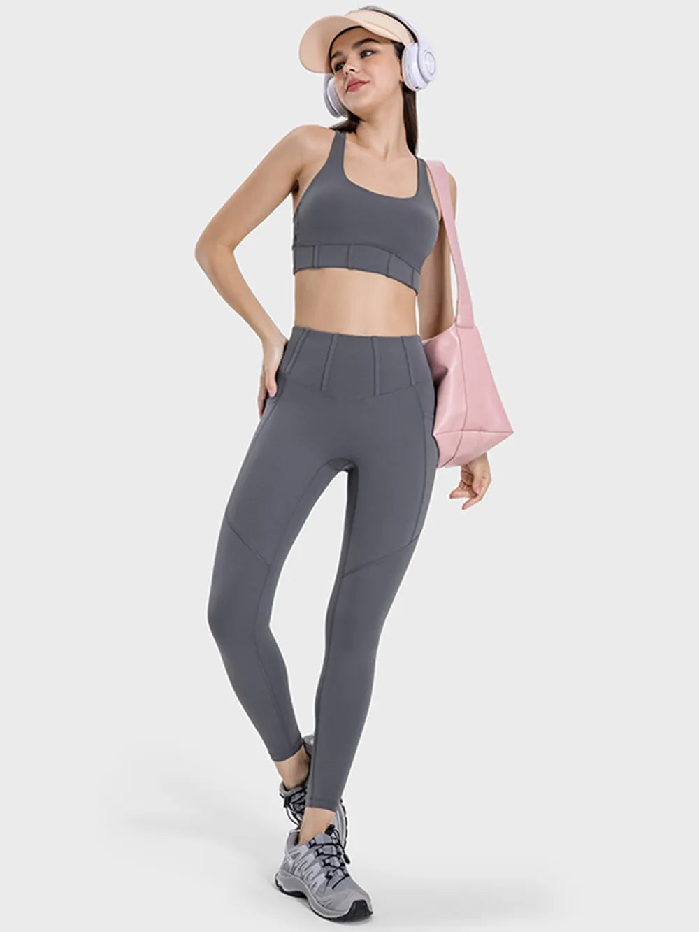 Millennia Square Neck Wide Strap Active Tank - Ladyez