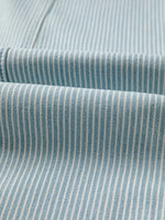 Stripe Mid Rise Drawstring Waist Jeans