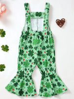 Children's Printed Flare Overalls