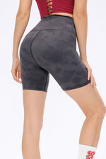 Wide Waistband Sports Shorts - Ladyez