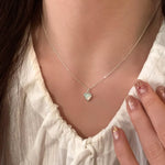 925 Sterling Silver Zircon Heart Necklace