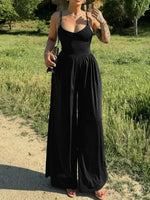 Spaghetti Strap Scoop Neck Jumpsuit