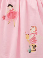 Children's Cute Cartoon Graphic Short Sleeve Dress
