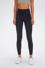 Millennia Wide Seamless Band Waist Sports Leggings - Ladyez