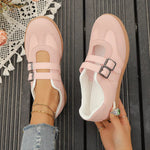 Buckle Strap Casual Sneakers
