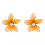 Flower Pearl Stud Earrings