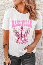Graphic Round Neck Short Sleeve T-Shirt
