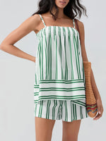 Smocked Square Neck Cami and Shorts Set - Ladyez