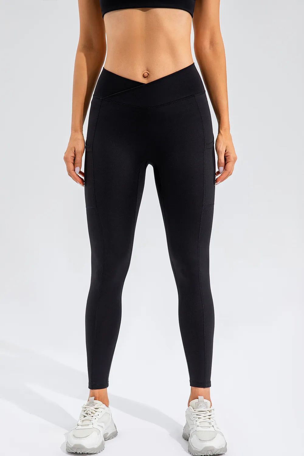 High Waist Active Leggings with Pockets - Ladyez
