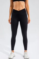 High Waist Active Leggings with Pockets - Ladyez
