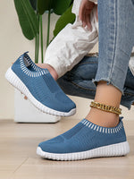 Breathable Knit Slip-On Athletic - Ladyez