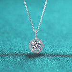 2 Carat Moissanite Pendant Necklace