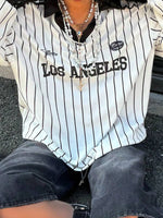 Los Angeles Striped Long Sleeve Top