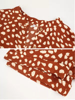 Animal Print Short Sleeve Dress
