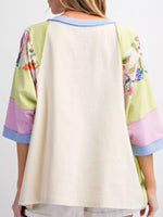 Striped Floral Long Sleeve T-Shirt