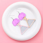 Funky Science Beaker Dangle Earrings