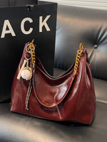 Leather Chain Shoulder Bag