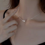 925 Sterling Silver Pearl Necklace