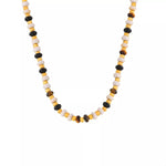 2 Piece Natural Stone and Gold Chain Necklace with Pendant
