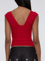 Ruched Solid Tank - Ladyez
