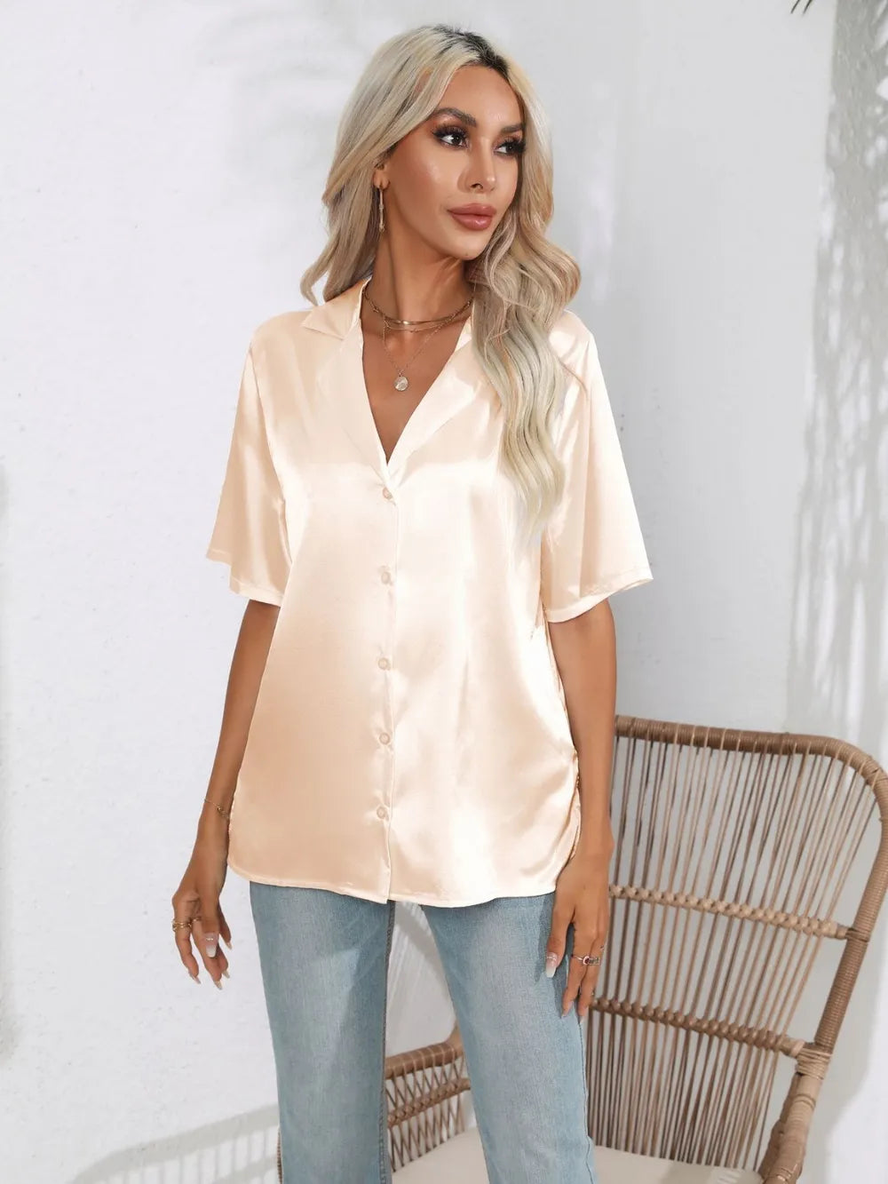 Button Down Short Sleeve Shirt