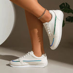 Round Toe Lace Up Sneakers